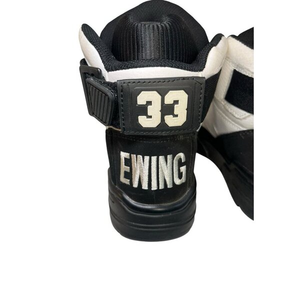 Patrick Ewing Athletics 33 Hi Sneaker Black/White/Silver Men's 7 Retro Style - Picture 10 of 16